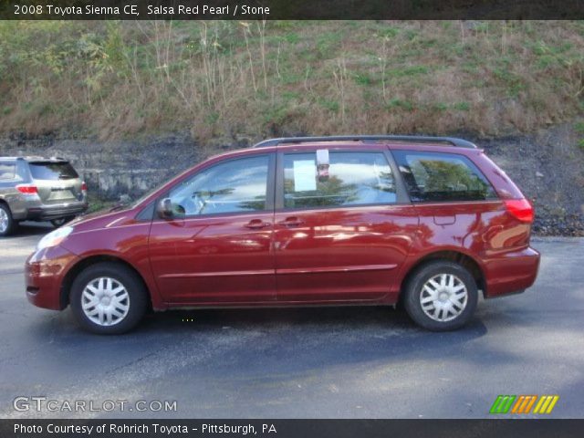 2008 Toyota Sienna CE in Salsa Red Pearl