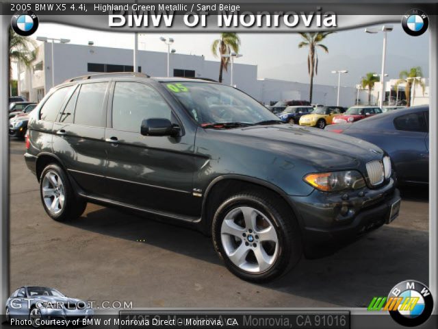 2005 BMW X5 4.4i in Highland Green Metallic