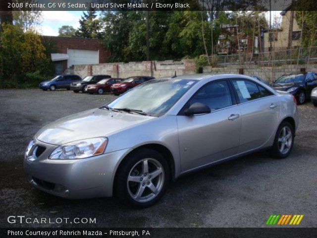 2008 Pontiac G6 V6 Sedan in Liquid Silver Metallic