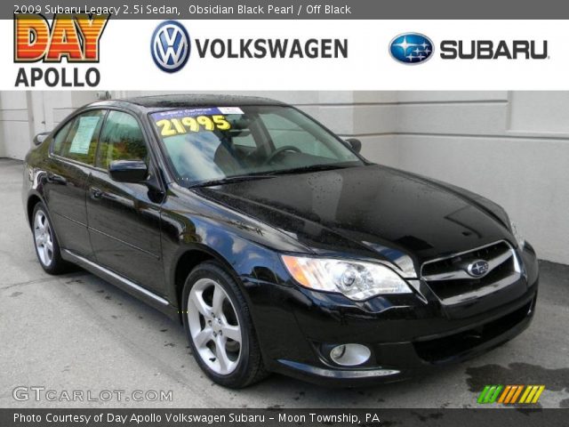 2009 Subaru Legacy 2.5i Sedan in Obsidian Black Pearl