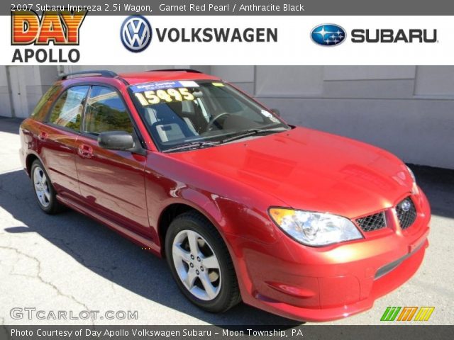 2007 Subaru Impreza 2.5i Wagon in Garnet Red Pearl