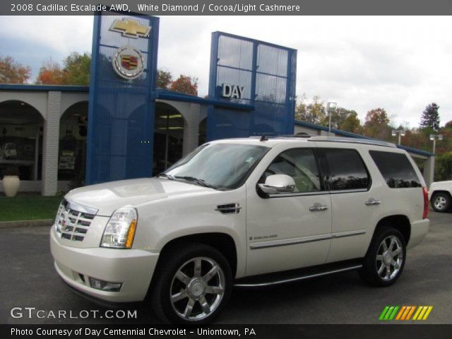 2008 Cadillac Escalade AWD in White Diamond