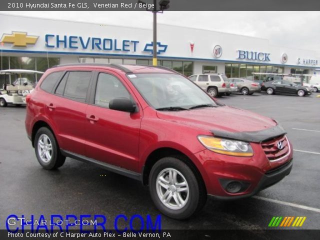 2010 Hyundai Santa Fe GLS in Venetian Red