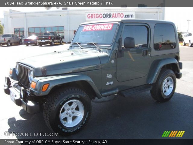2004 Jeep Wrangler Sahara 4x4 in Shale Green Metallic