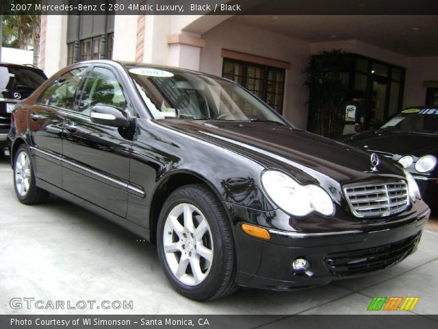 2007 Mercedes-Benz C 280 4Matic Luxury in Black
