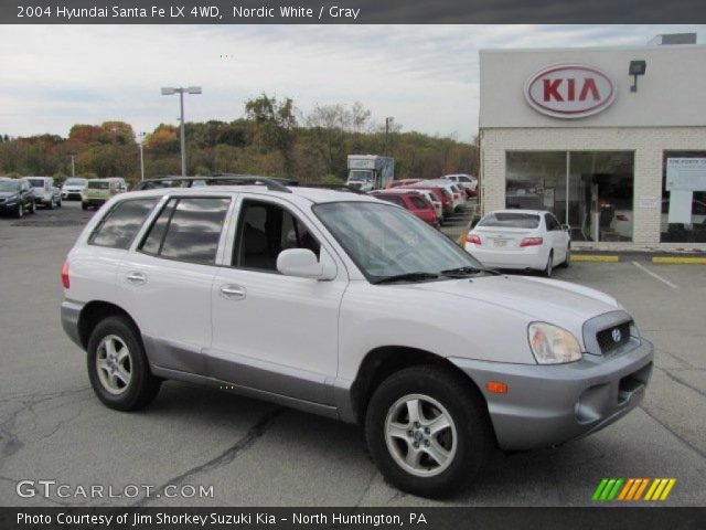 2004 Hyundai Santa Fe LX 4WD in Nordic White
