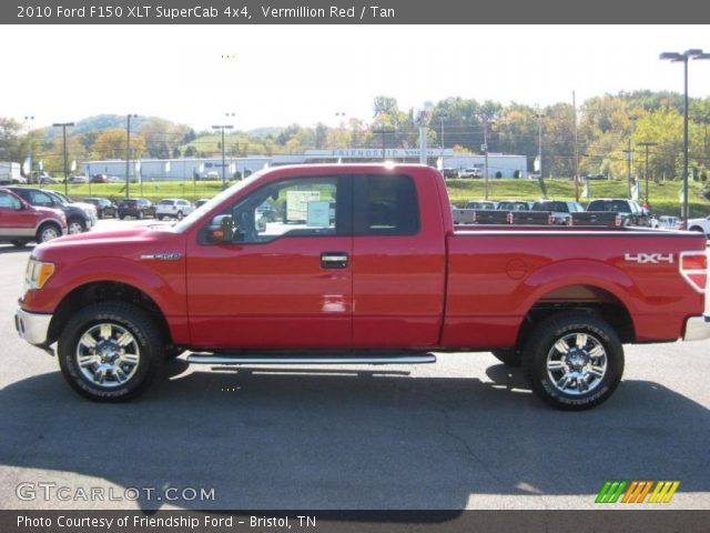 2010 Ford F150 XLT SuperCab 4x4 in Vermillion Red