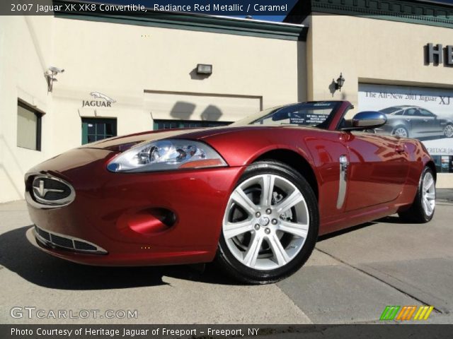 2007 Jaguar XK XK8 Convertible in Radiance Red Metallic