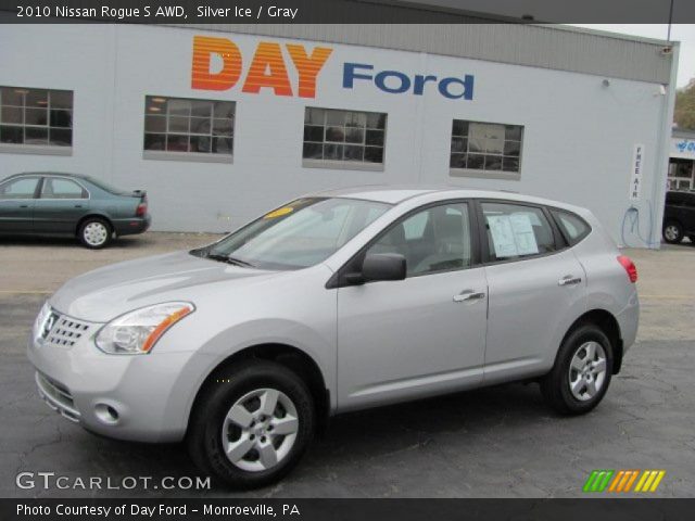 2010 Nissan Rogue S AWD in Silver Ice