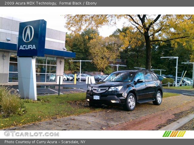 2009 Acura MDX Technology in Formal Black