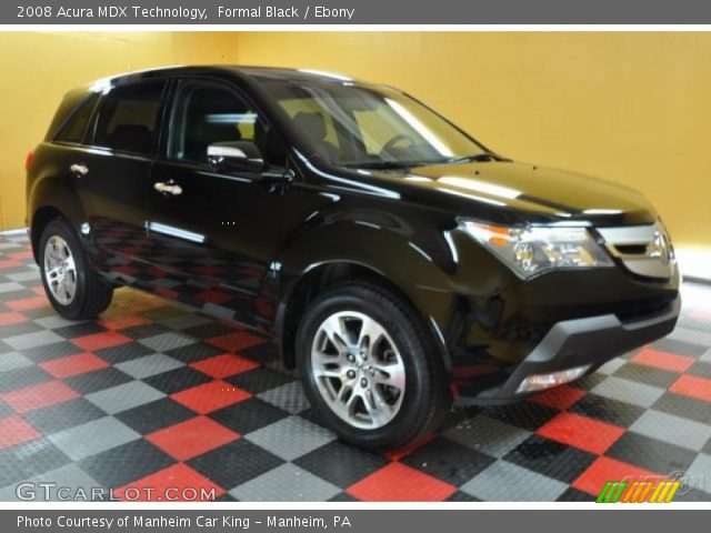 2008 Acura MDX Technology in Formal Black