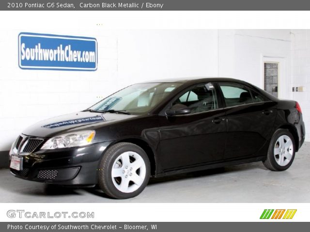 2010 Pontiac G6 Sedan in Carbon Black Metallic