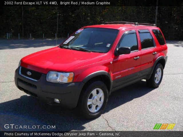 2002 Ford Escape XLT V6 4WD in Bright Red