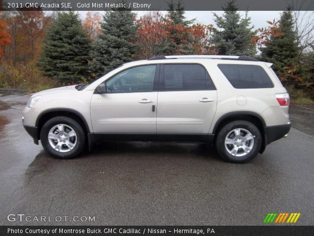 2011 GMC Acadia SLE in Gold Mist Metallic