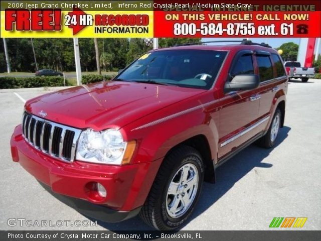 2006 Jeep Grand Cherokee Limited in Inferno Red Crystal Pearl