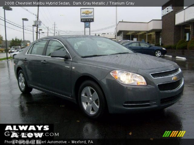 2008 Chevrolet Malibu Hybrid Sedan in Dark Gray Metallic