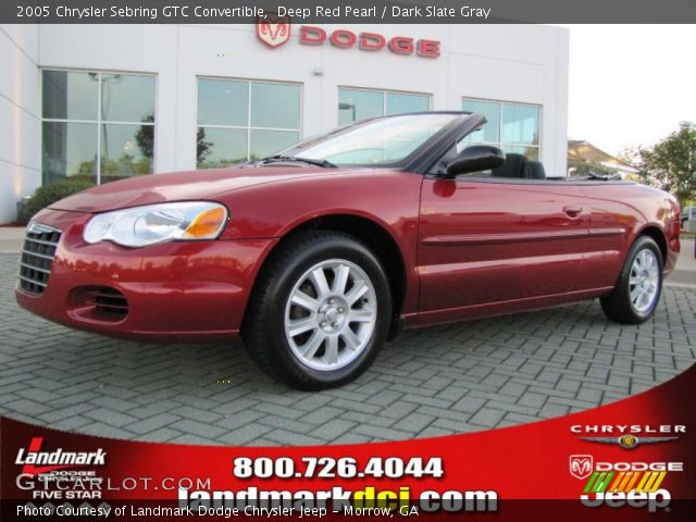 2005 Chrysler Sebring GTC Convertible in Deep Red Pearl