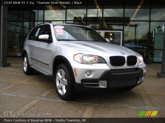 2008 BMW X5 3.0si in Titanium Silver Metallic