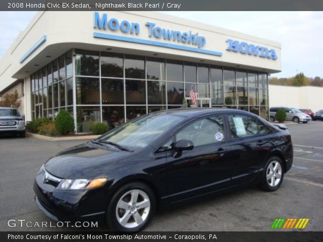 2008 Honda Civic EX Sedan in Nighthawk Black Pearl