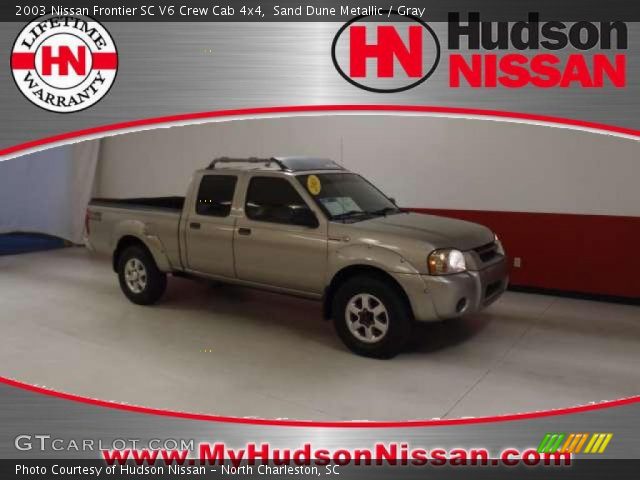 2003 Nissan Frontier SC V6 Crew Cab 4x4 in Sand Dune Metallic