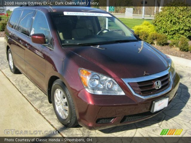 2008 Honda Odyssey EX-L in Dark Cherry Pearl