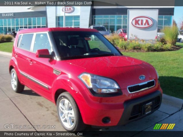 2011 Kia Soul + in Molten Red