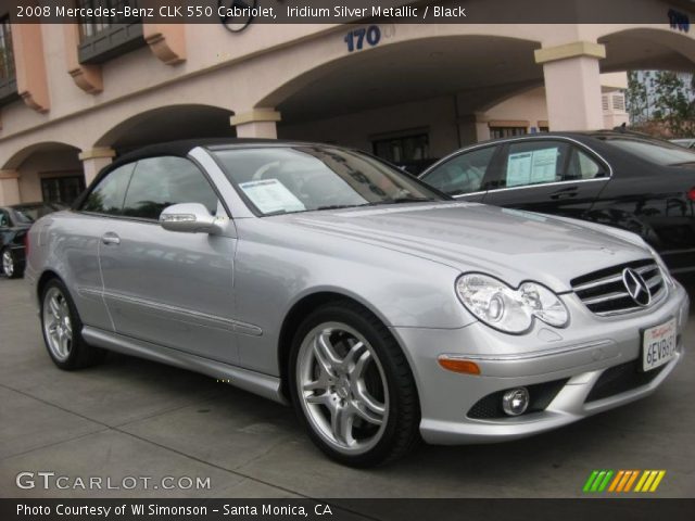 2008 Mercedes-Benz CLK 550 Cabriolet in Iridium Silver Metallic