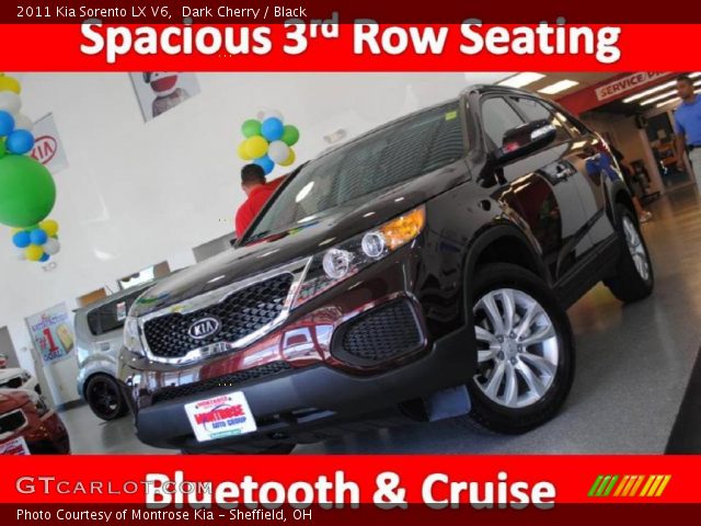 2011 Kia Sorento LX V6 in Dark Cherry
