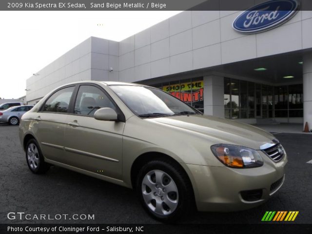 2009 Kia Spectra EX Sedan in Sand Beige Metallic