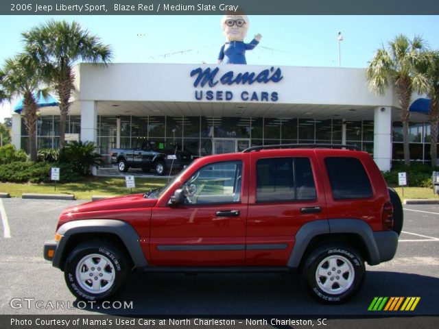 2006 Jeep Liberty Sport in Blaze Red