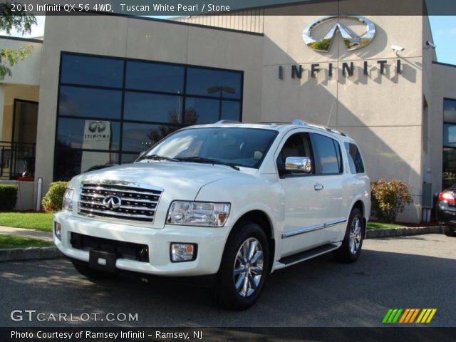 2010 Infiniti QX 56 4WD in Tuscan White Pearl