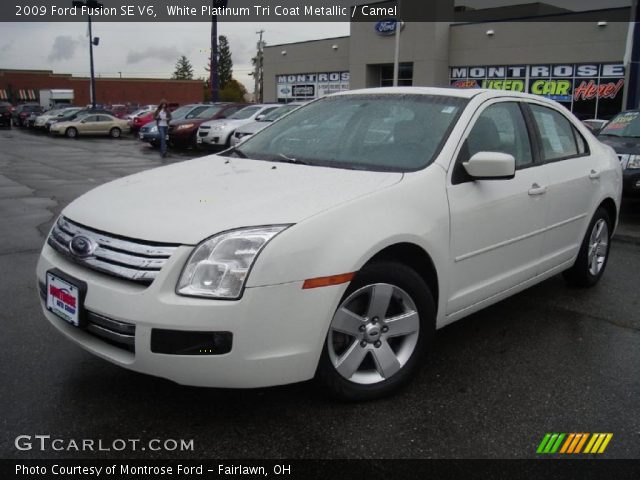 2009 Ford Fusion SE V6 in White Platinum Tri Coat Metallic