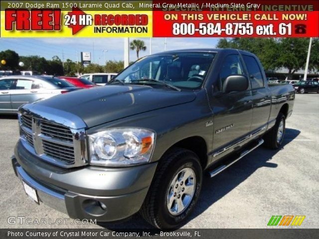 2007 Dodge Ram 1500 Laramie Quad Cab in Mineral Gray Metallic