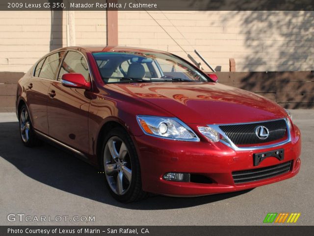 Matador Red Mica 2009 Lexus Gs 350 Cashmere Interior