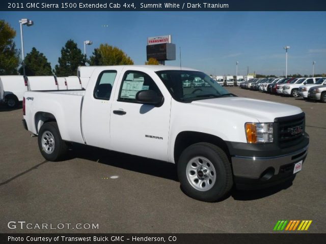 2011 GMC Sierra 1500 Extended Cab 4x4 in Summit White