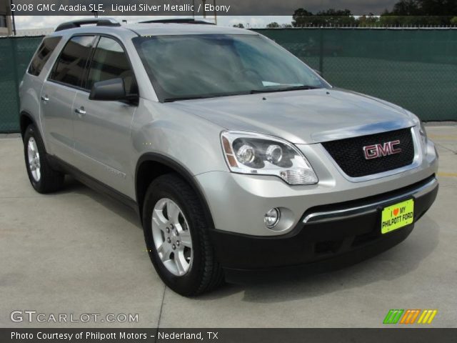 2008 GMC Acadia SLE in Liquid Silver Metallic