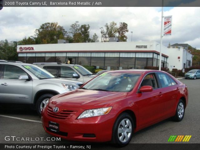 2008 Toyota Camry LE in Barcelona Red Metallic