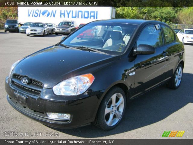 2008 Hyundai Accent GS Coupe in Ebony Black