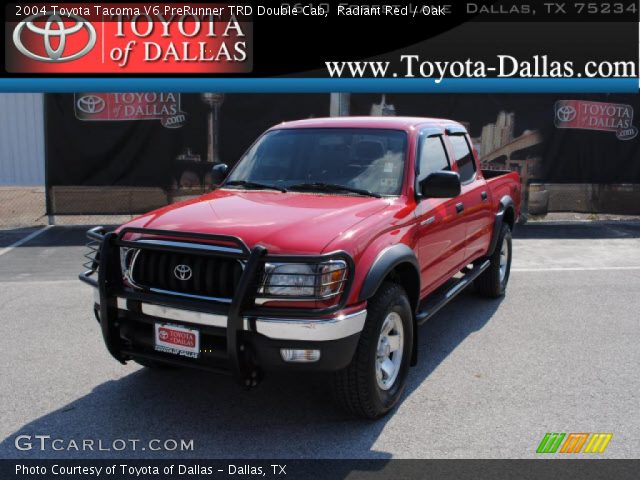 2004 Toyota Tacoma V6 PreRunner TRD Double Cab in Radiant Red