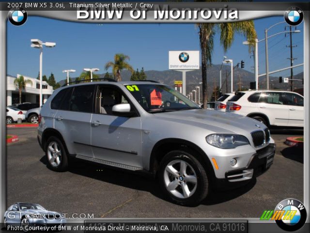2007 BMW X5 3.0si in Titanium Silver Metallic