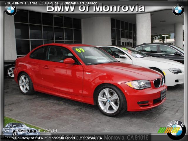 2009 BMW 1 Series 128i Coupe in Crimson Red