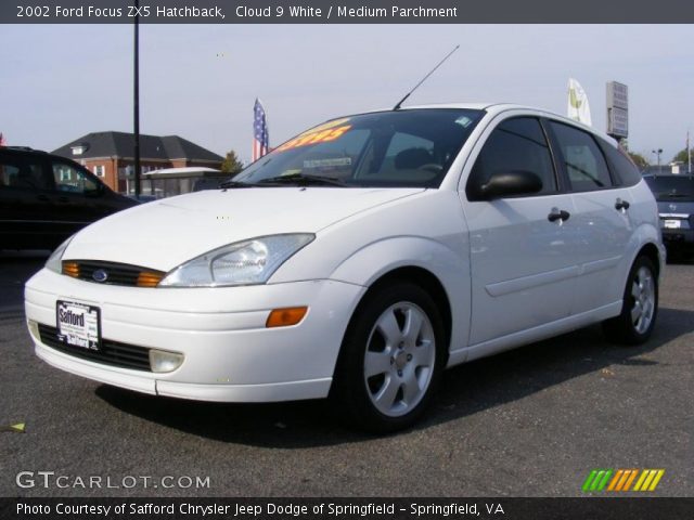 2002 Ford Focus ZX5 Hatchback in Cloud 9 White