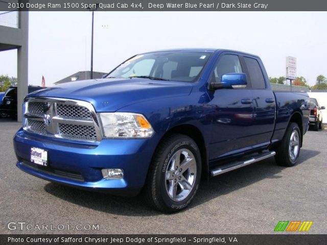 2010 Dodge Ram 1500 Sport Quad Cab 4x4 in Deep Water Blue Pearl