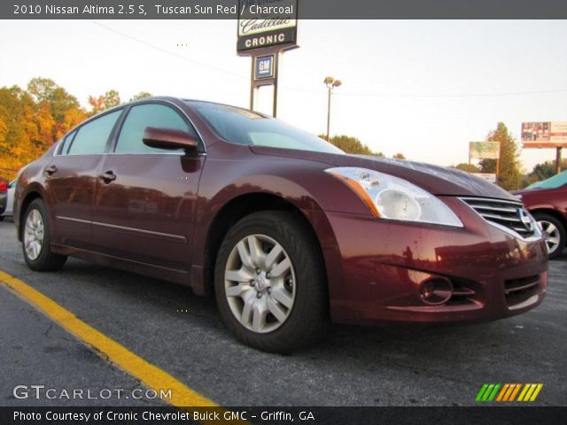2010 Nissan Altima 2.5 S in Tuscan Sun Red