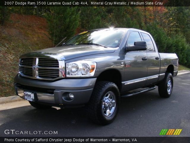 2007 Dodge Ram 3500 Laramie Quad Cab 4x4 in Mineral Gray Metallic
