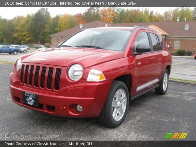 2010 Jeep Compass Latitude in Inferno Red Crystal Pearl