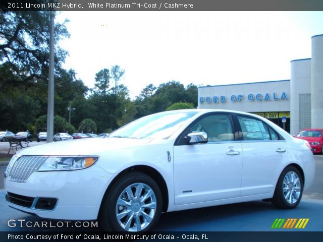 2011 Lincoln MKZ Hybrid in White Platinum Tri-Coat