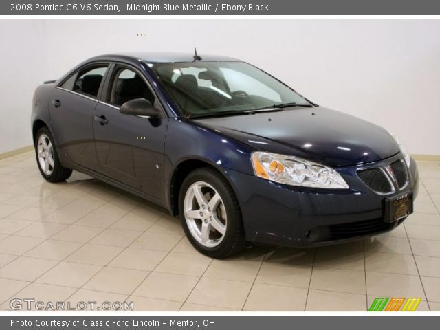 2008 Pontiac G6 V6 Sedan in Midnight Blue Metallic