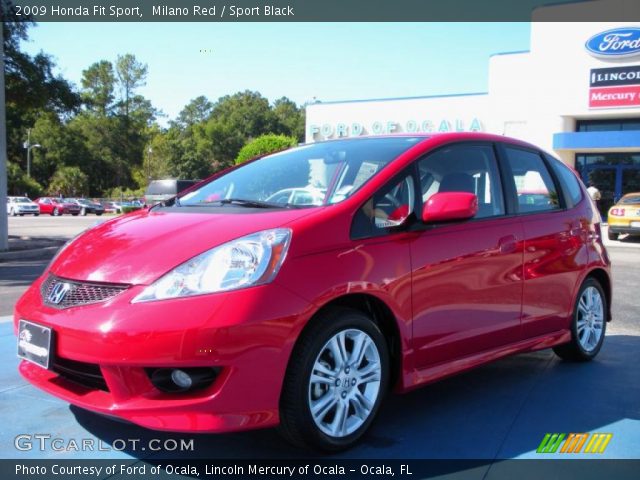 2009 Honda Fit Sport in Milano Red