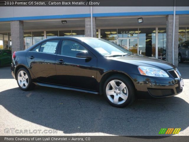 2010 Pontiac G6 Sedan in Carbon Black Metallic